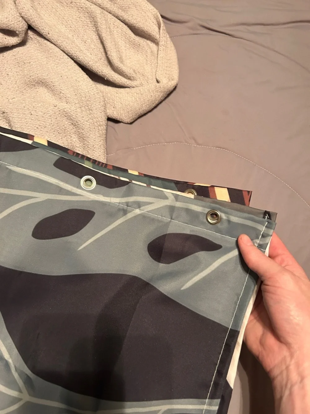 Shower Curtain & Shower Ring Set